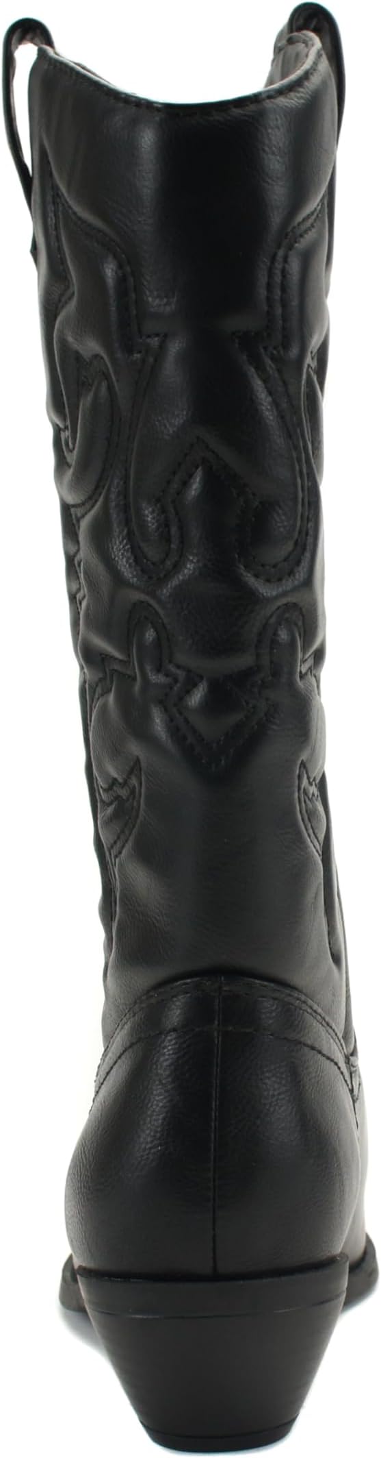 Soda Red Reno Western Cowboy Pointed Toe Knee High Pull On Tabs Boots All-White